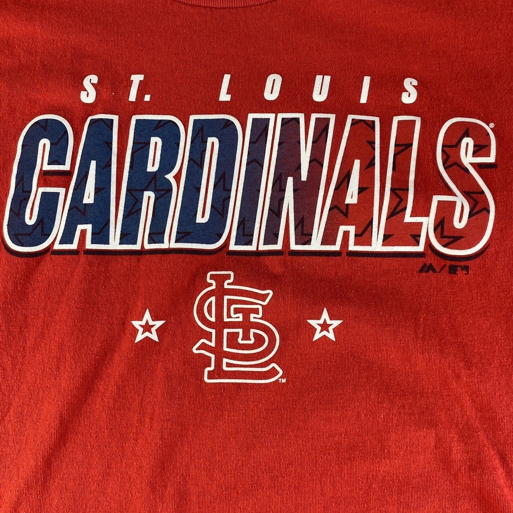 St Louis Cardinals T Shirt Adult Large Tee Graphic Red MLB Baseball Mens